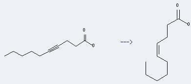 (Z)-4-Decenoic acid can be prepared by dec-4-ynoic acid.